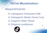 do complete youtube and tiktok monetization requirements